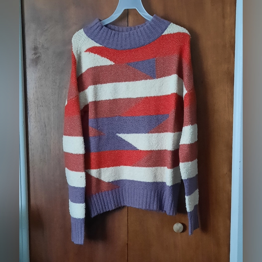 a.n.a. western geometric sweater size XS